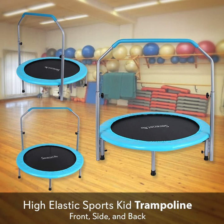 SereneLife 40 Inch Fitness Trampoline with Padded Frame Cover (Open Box)