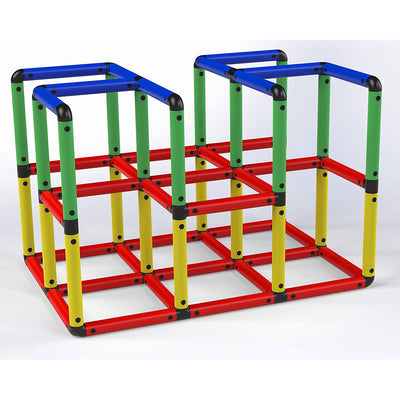 Funphix Climbing Gym Construction Kids STEM Learning Play Structure, Multicolor