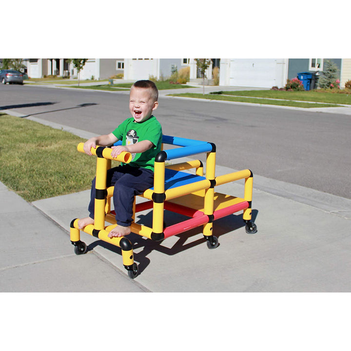 Funphix Construction Kid Toy Set STEM Learning Play Structure w/ Wheels (Used)