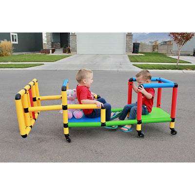 Funphix Construction Kid Toy Set STEM Learning Play Structure w/ Wheels (Used) - VMInnovations