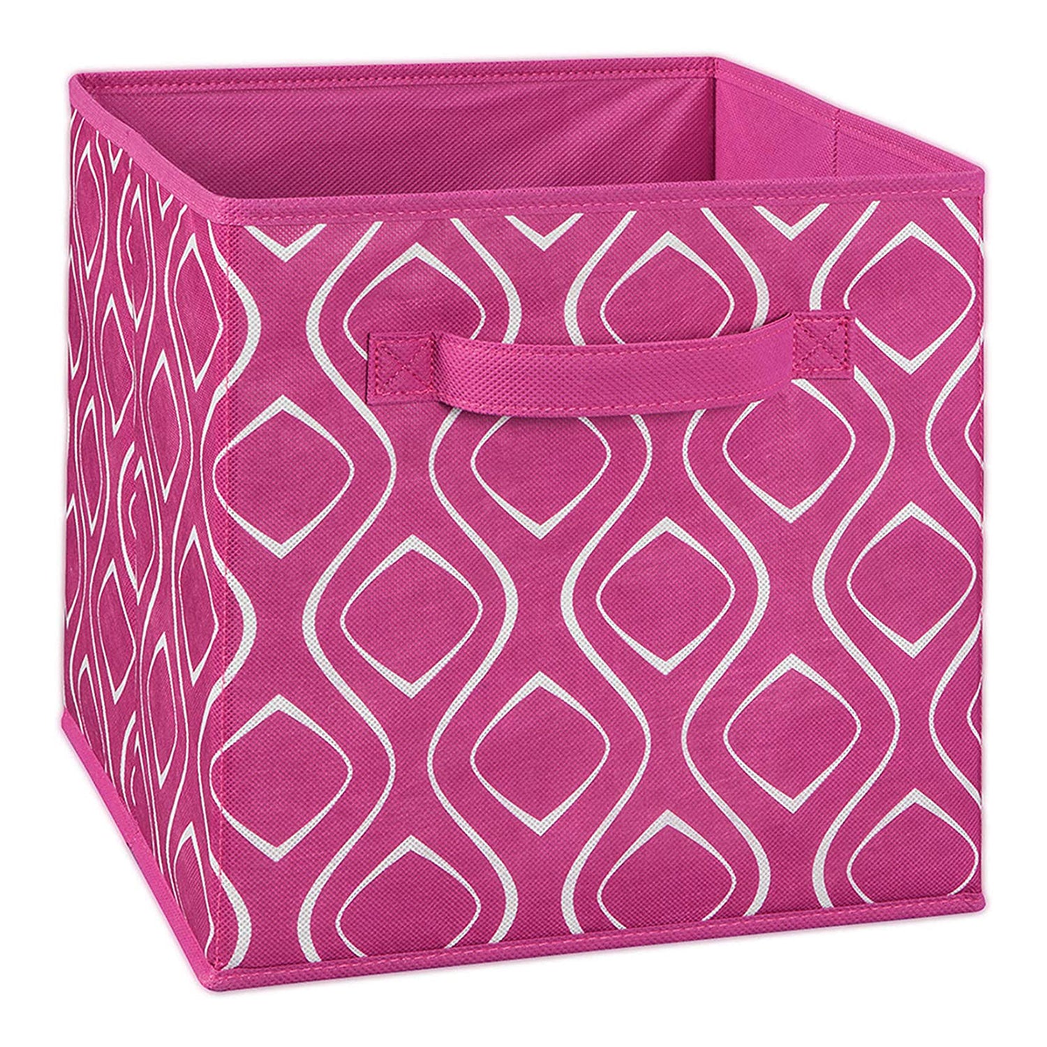 ClosetMaid 3151300 Fabric Storage Organizer Cube with Handles, Fuchsia Diamond
