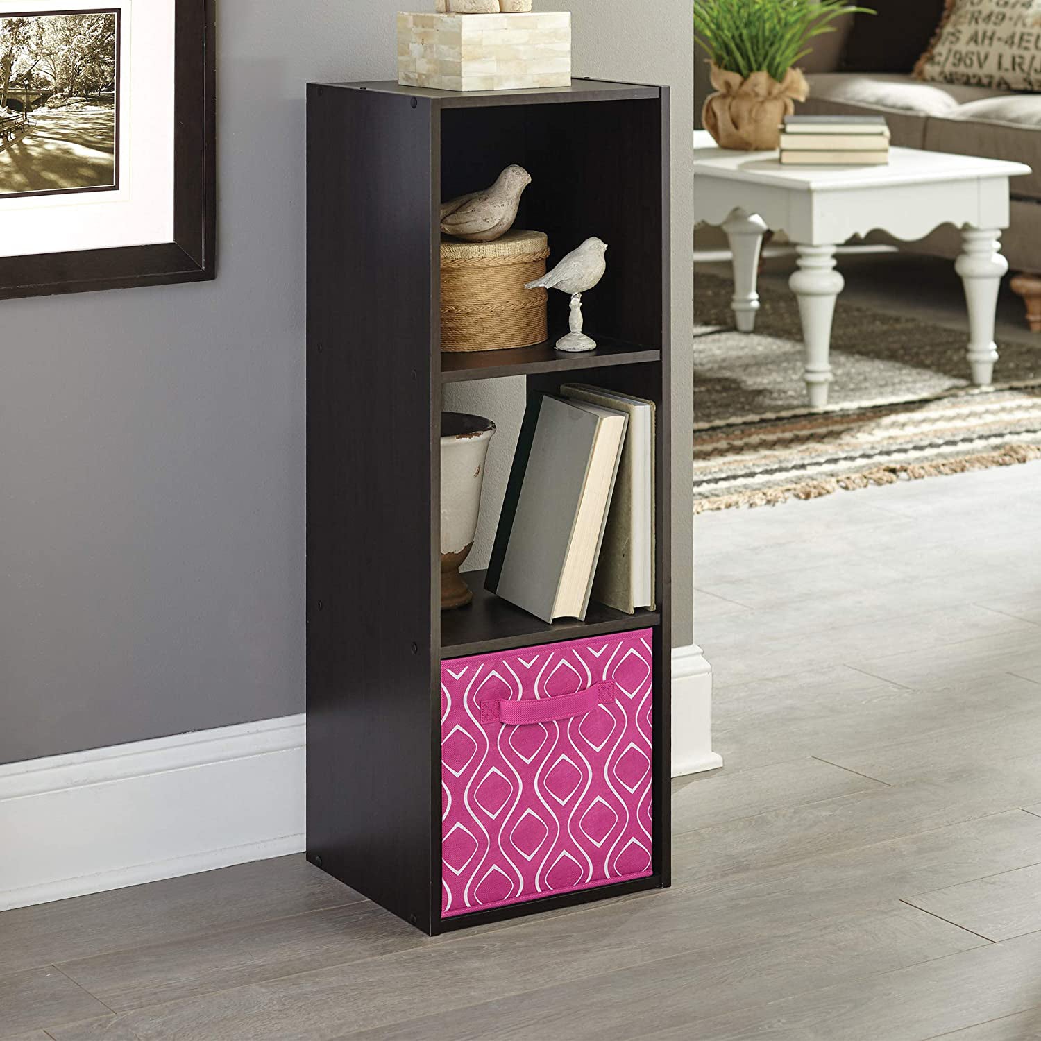 ClosetMaid 3151300 Fabric Storage Organizer Cube with Handles, Fuchsia Diamond