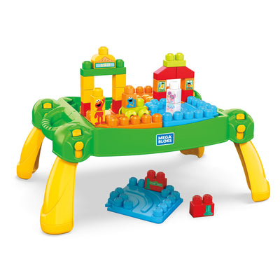 Mega Bloks Sesame Street Portable Build and Learn Table Play Set (Open Box)