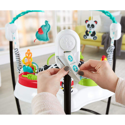 Fisher-Price FWY41 Animal Wonders Jumperoo with 360-Degree Spin Capacity, Teal