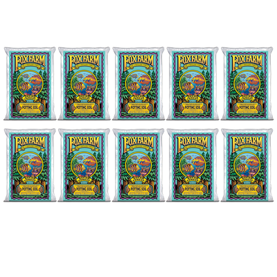 Foxfarm Ocean Forest Garden Potting Soil Bags 6.3-6.8 pH, 1.5 Cu Feet, 10 Pack - VMInnovations