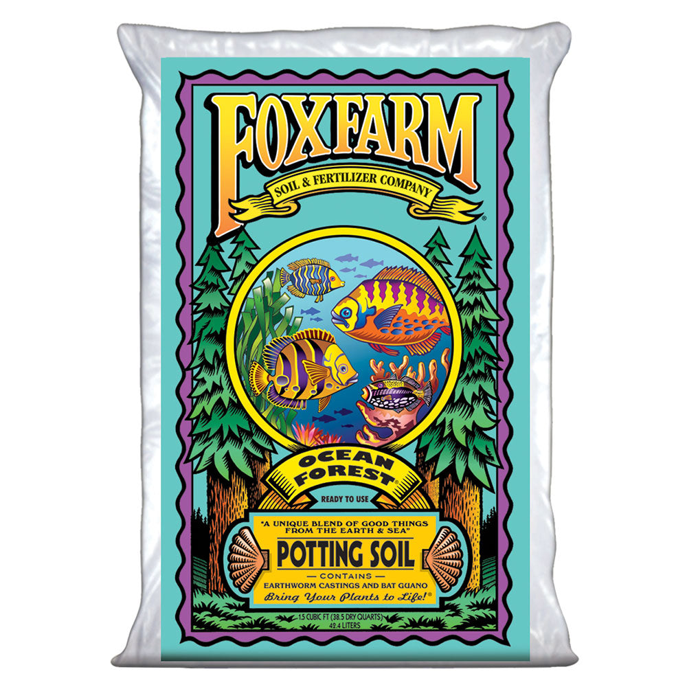 Foxfarm Ocean Forest Garden Potting Soil Bags 6.3-6.8 pH, 1.5 Cubic Feet, 7 Pack - VMInnovations