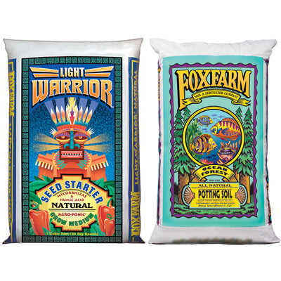 FoxFarm Soilless Seed Germinator Mix + Ocean Forest 6.3-6.8 pH Potting Soil - VMInnovations