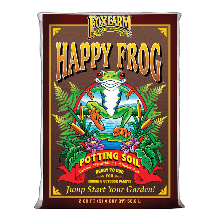 Foxfarm FX14047 Happy Frog Ph Adjusted Garden Potting Soil Mix, 2 Cubic Feet