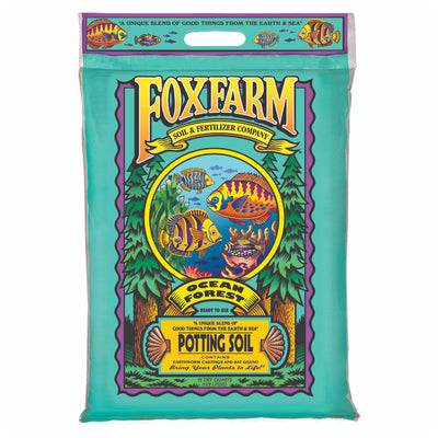 Foxfarm FX14053 Ocean Forest Organic Garden Potting Soil Mix 12 Quarts (2 Pack) - VMInnovations