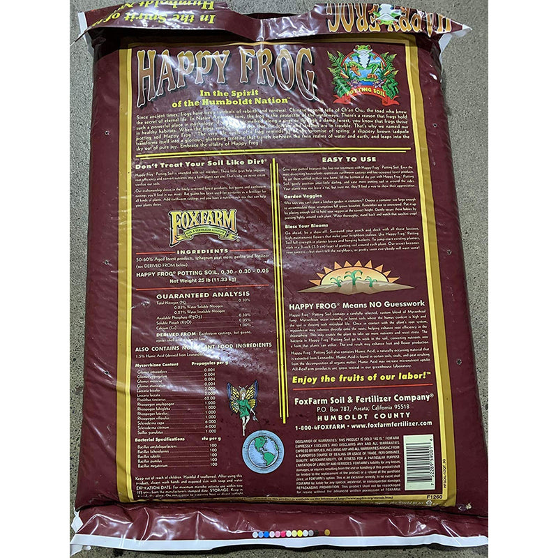 FoxFarm Happy Frog Nutrient and Ocean Forest Garden Potting Soil Mix (2 Pack) - VMInnovations
