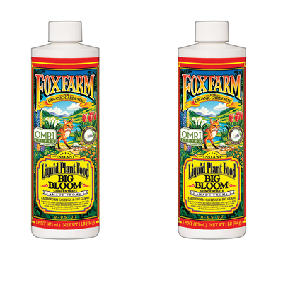 FoxFarm FX14091 Big Bloom Liquid Concentrate Organic Plant Food, 1 Pint (2 Pack) - VMInnovations