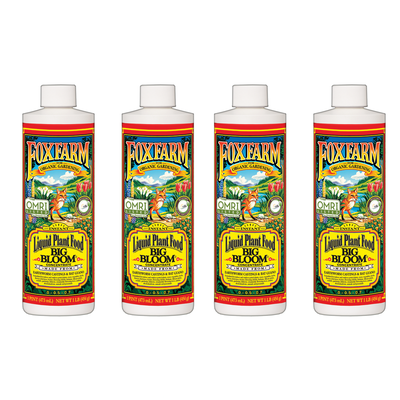 FoxFarm FX14091 Big Bloom Liquid Concentrate Organic Plant Food, 1 Pint (4 Pack) - VMInnovations