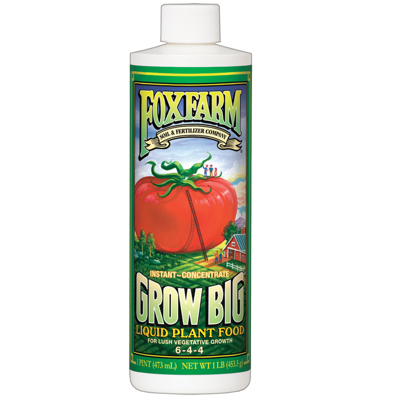 FoxFarm Grow Big Liquid Concentrate Plant Fertilizer, 4 Pint Bottles | FX14092