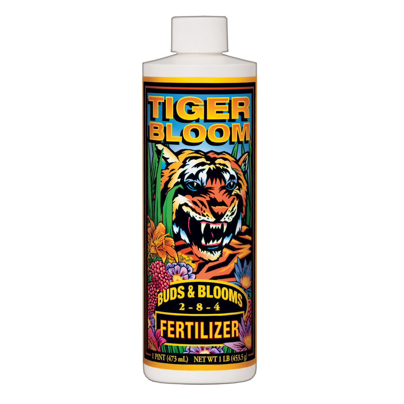 FoxFarm FX14093 Tiger Bloom Liquid Concentrate Garden Plant Fertilizer, 1 Pint - VMInnovations