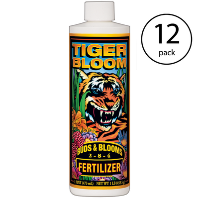 FoxFarm FX14093 Tiger Bloom Liquid Concentrate Plant Fertilizer, 1 Pint, 12 Pack