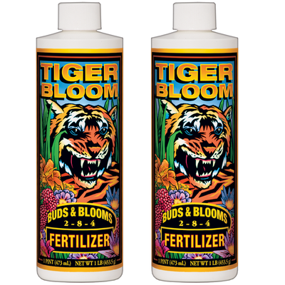 FoxFarm FX14093 Tiger Bloom Liquid Concentrate Plant Fertilizer, 1 Pint (2 Pack)