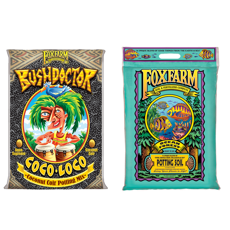 FoxFarm Bush Doctor Coco Loco and Ocean Forest Garden Potting Soil Mix, Bundle - VMInnovations