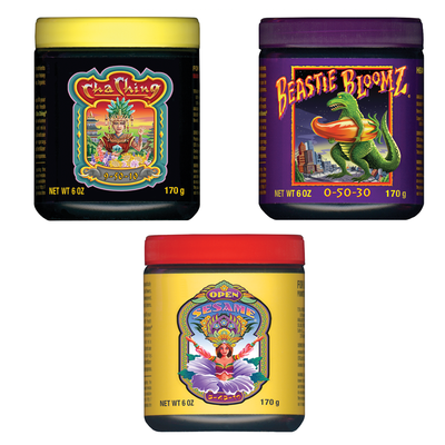 FoxFarm Open Sesame + Cha Ching + Beastie Bloomz Plant Nutrients Fertilizer