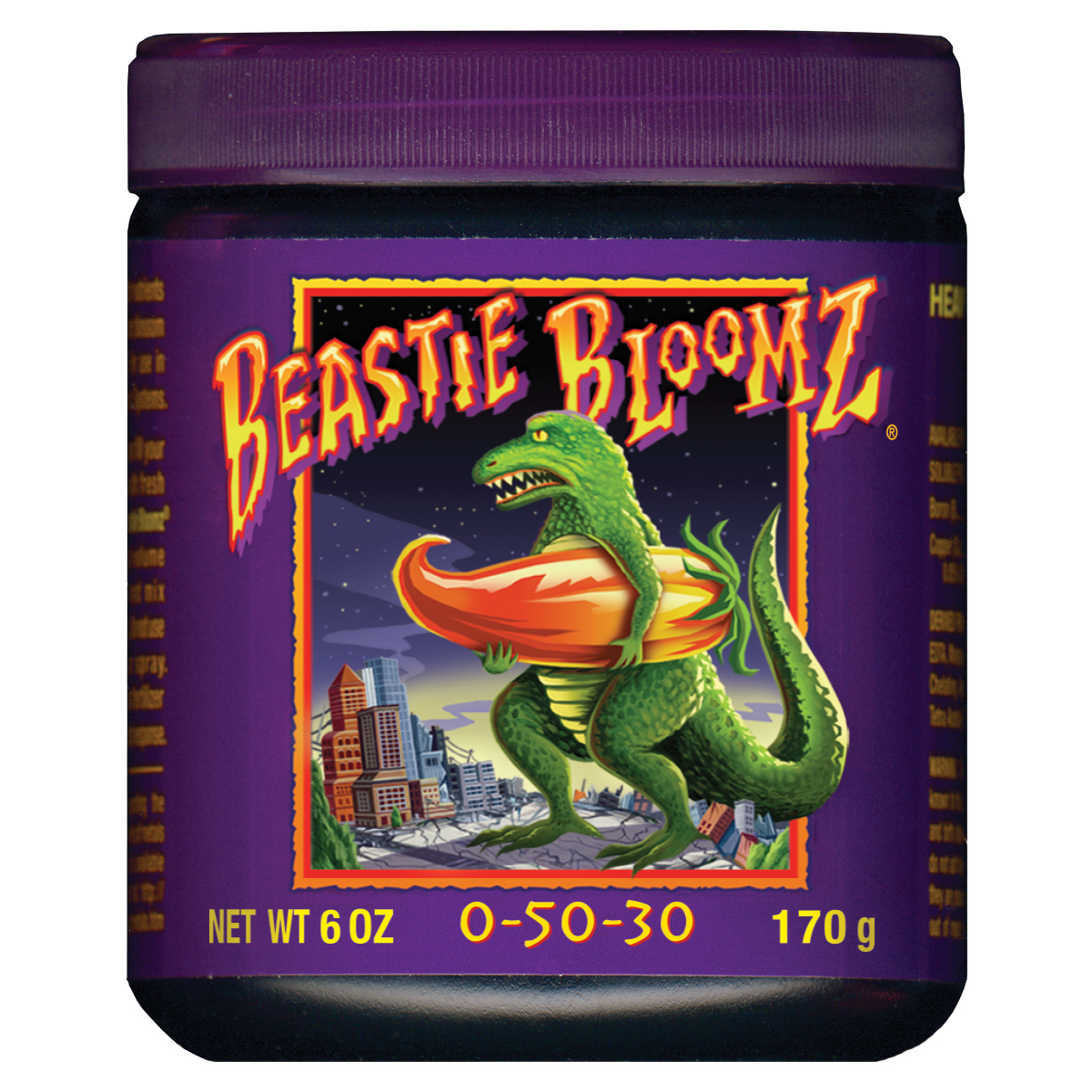 FoxFarm Beastie Bloomz 6 oz Blossom Builder Plant Nutrients Fertilizer (4 Pack)