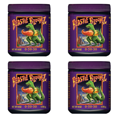 FoxFarm Beastie Bloomz 6 oz Blossom Builder Plant Nutrients Fertilizer (4 Pack)