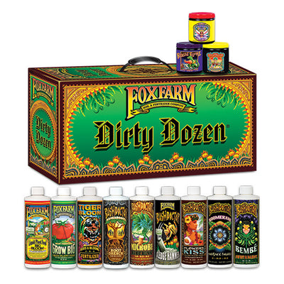Hydrofarm FX14109 Fox Farm Dirty Dozen Liquid Nutrient Plant Food Starter Kit (For Parts)