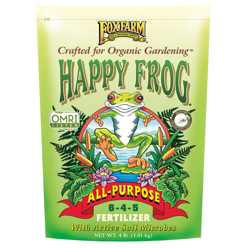 FoxFarm FX14620 Happy Frog Organic Gardening All Purpose Fertilizer, 4 Pounds