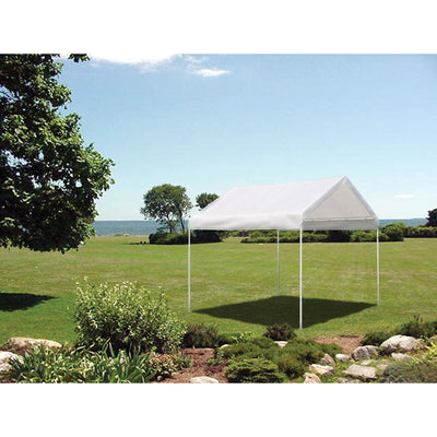 ShelterLogic 10 x 10 Feet Rip Resistant Canopy with Twist Tie Tension(For Parts)