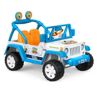 Power Wheels Disney Pixar Toy Story Kids 12V Car Ride On Jeep Wrangler(Open Box)