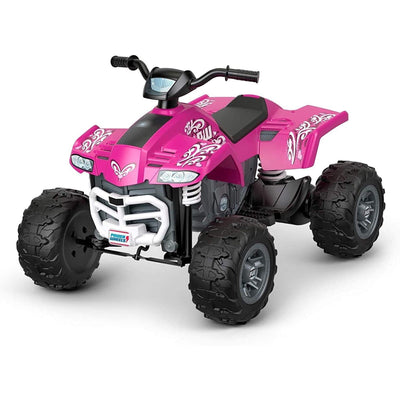 Fisher Price Power Wheels Battery Sport Racing Kid ATV Ride On, Pink (Open Box)