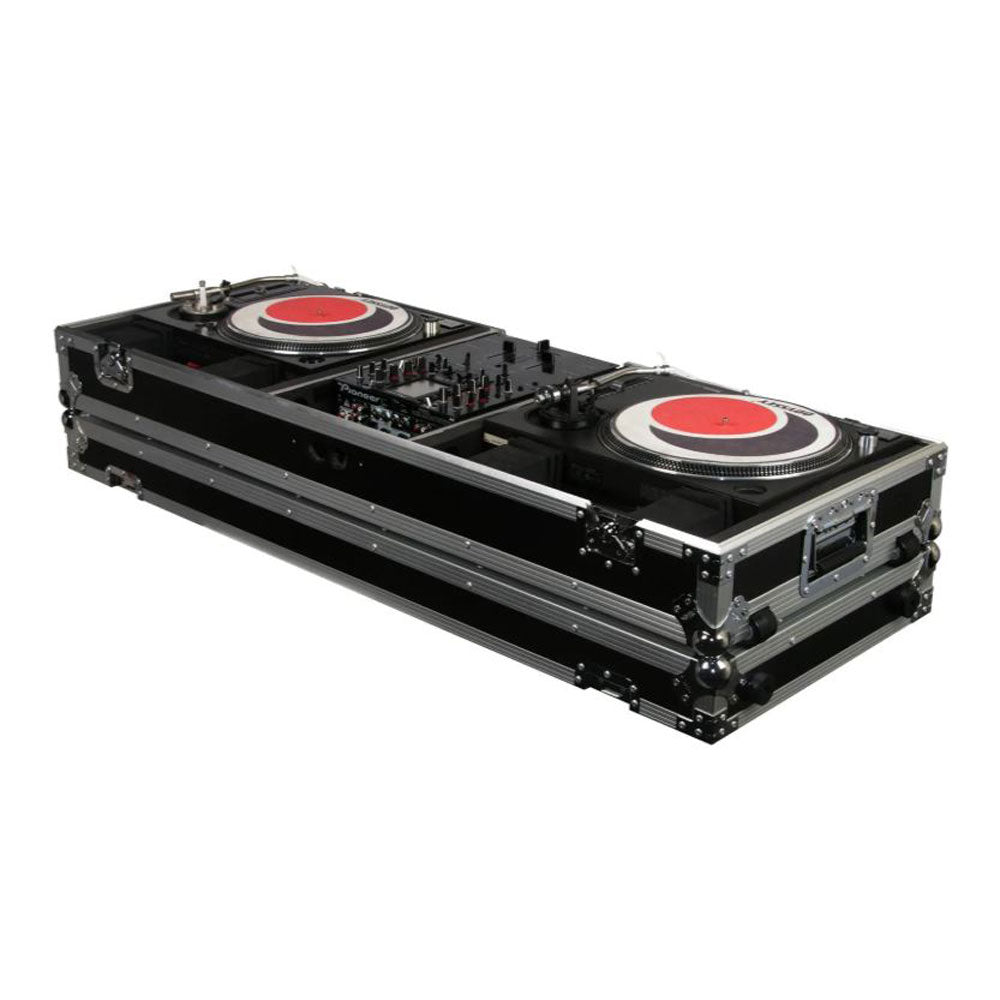 Odyssey 10 Inch Format DJ Mixer and 2 Standard Position Turntables Flight Case - VMInnovations