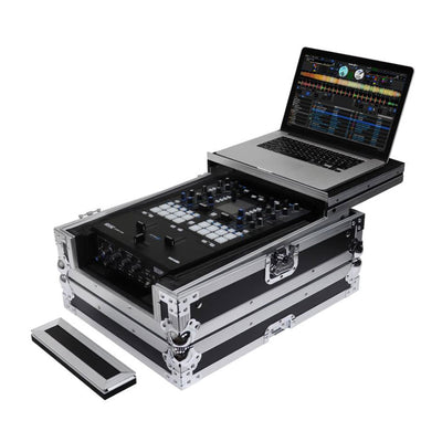 Odyssey 12 Inch Format DJ Mixer Case with Extra Deep Rear Compartment, Black