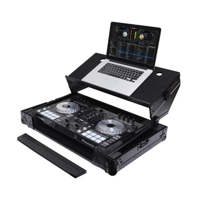 Odyssey Pioneer DDJ-SR / DDJ-SR2 Flight Case with Angle Glide Platform, Black - VMInnovations