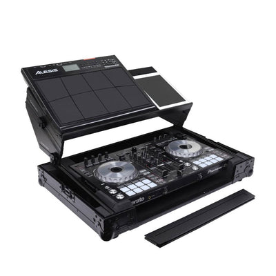 Odyssey Pioneer DDJ-SR / DDJ-SR2 Flight Case with Angle Glide Platform, Black - VMInnovations
