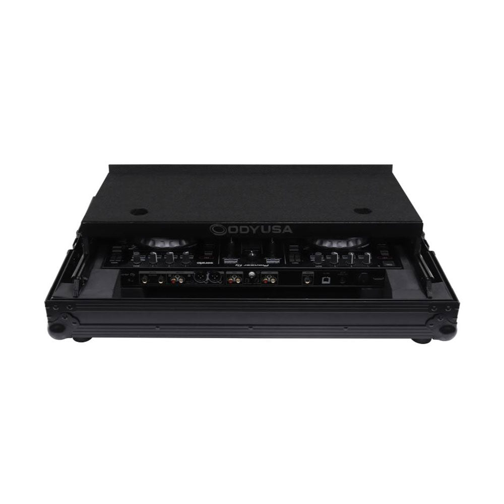 Odyssey Pioneer DDJ-SR / DDJ-SR2 Flight Case with Angle Glide Platform, Black - VMInnovations