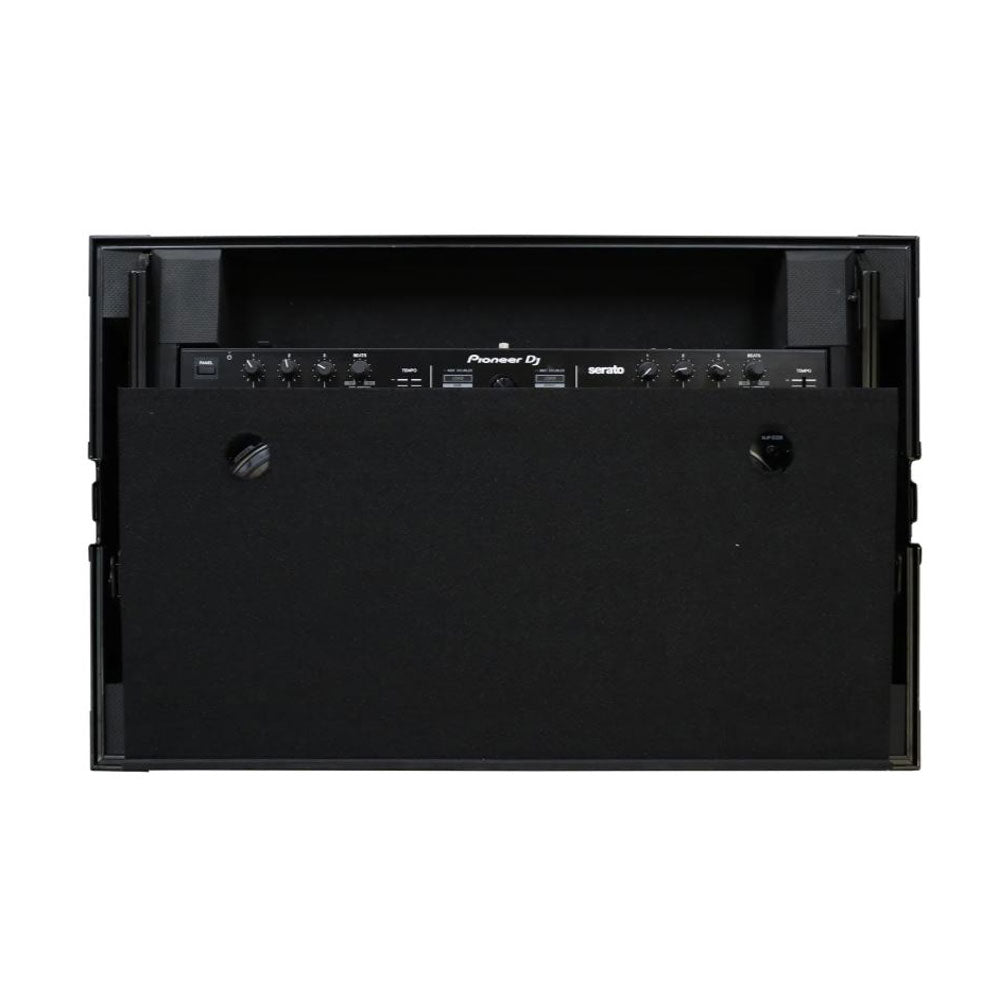 Odyssey Pioneer DDJ-SR / DDJ-SR2 Flight Case with Angle Glide Platform, Black - VMInnovations