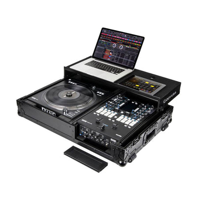 Odyssey Reversible DJ Coffin Flight Case with Full Laptop Glide Platform, Black - VMInnovations