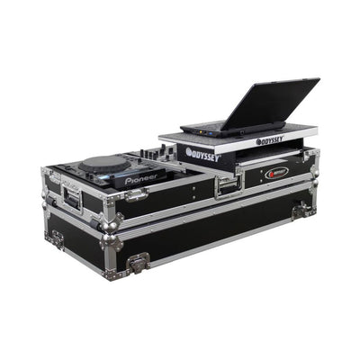 Odyssey 12 Inch Format DJ Mixer & 2 Large Media Player Coffin Flight (Open Box)