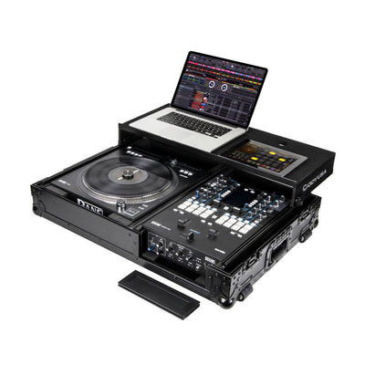 Odyssey Reversible DJ Coffin Flight Case with Full Laptop Glide Platform, Black