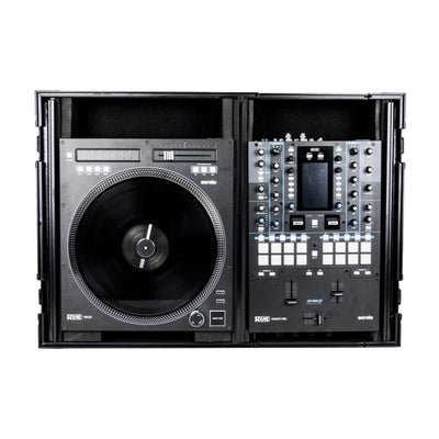 Odyssey Reversible DJ Coffin Flight Case with Full Laptop Glide Platform, Black - VMInnovations
