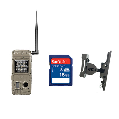 Cuddeback 20 Megapixel Trail Camera + 16GB SD Memory Card + Game Camera Mount - VMInnovations