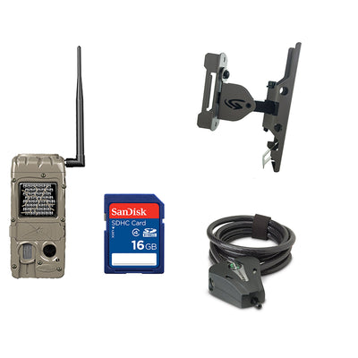 Cuddeback 20MP Trail Camera + 16GB SD Card + Camera Mount + Security Cable