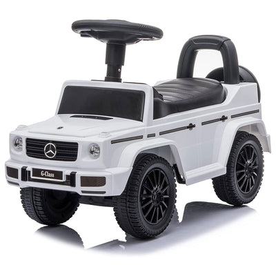 Best Ride On Car Kids Toddler Stroller Mercedes G-Wagon Push Car, White (Used)