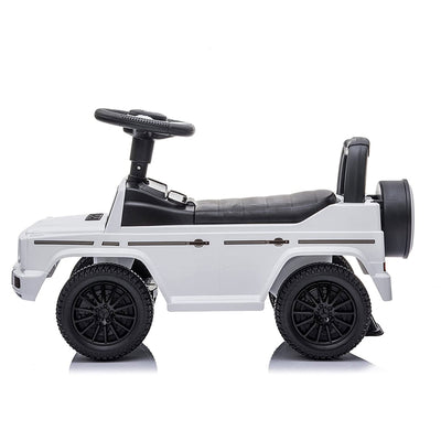 Best Ride On Car Kids Toddler Stroller Mercedes G-Wagon Push Car, White (Used)