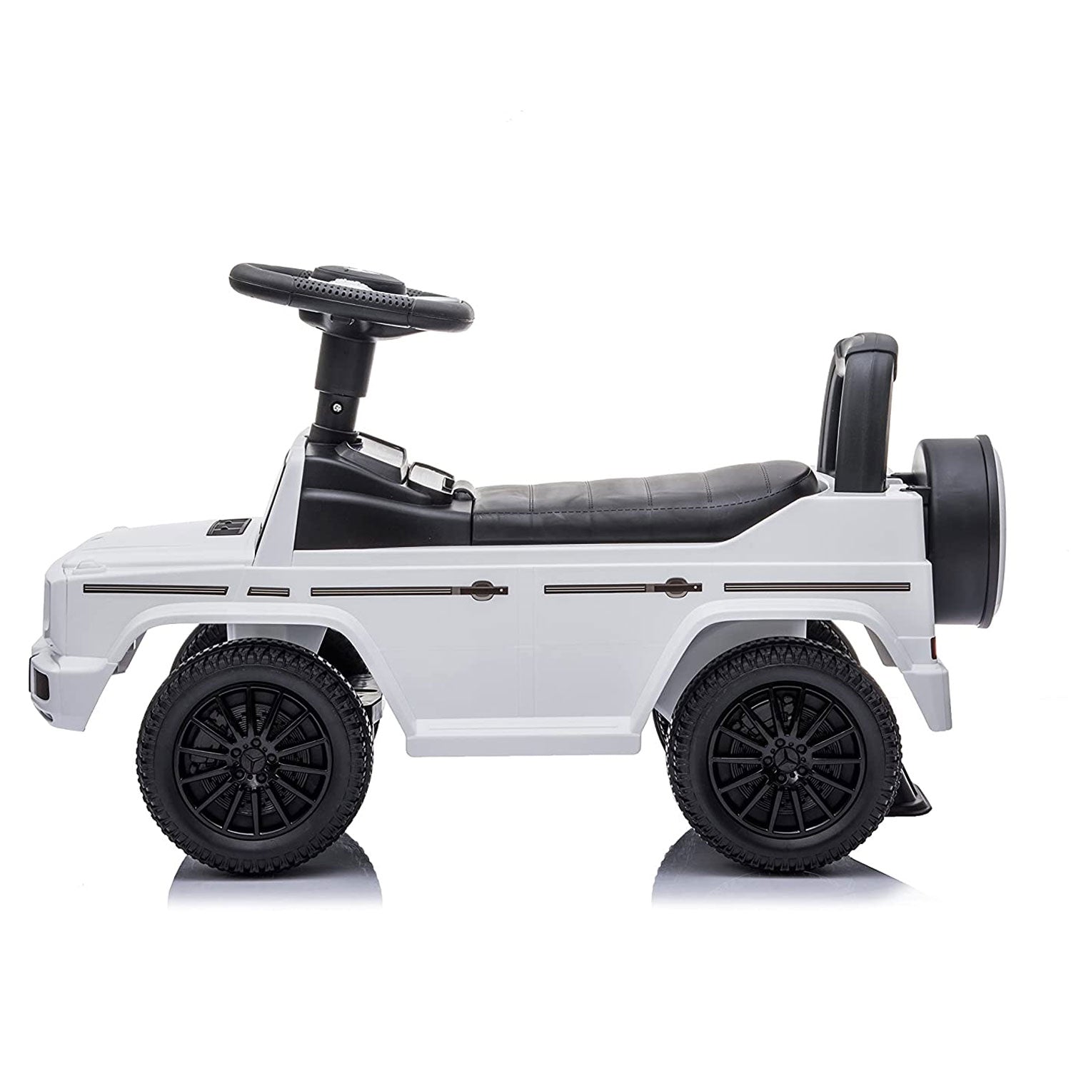 Best Ride On Car Kids Toddler Stroller Mercedes G-Wagon Push Car, White (Used) - VMInnovations