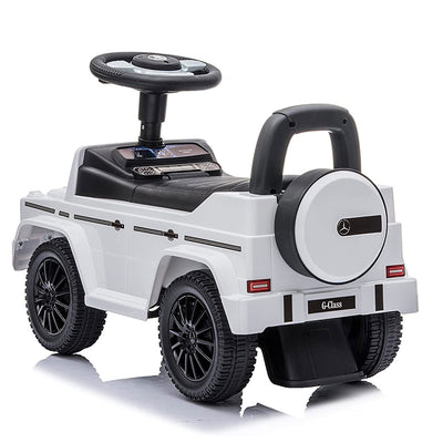 Best Ride On Car Kids Toddler Stroller Mercedes G-Wagon Push Car, White (Used) - VMInnovations