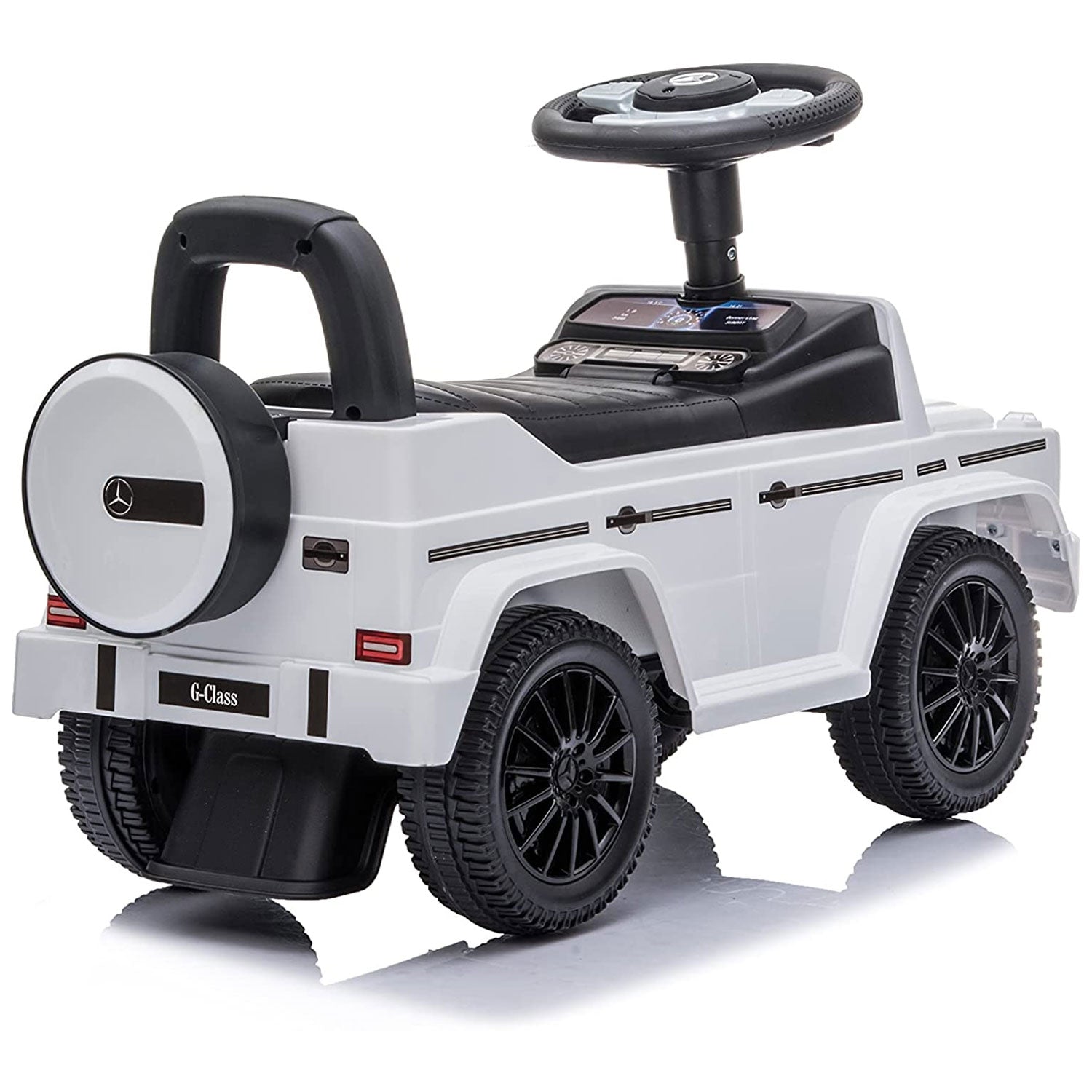 Best Ride On Car Kids Toddler Outdoor Stroller Mercedes, White (Open Box)