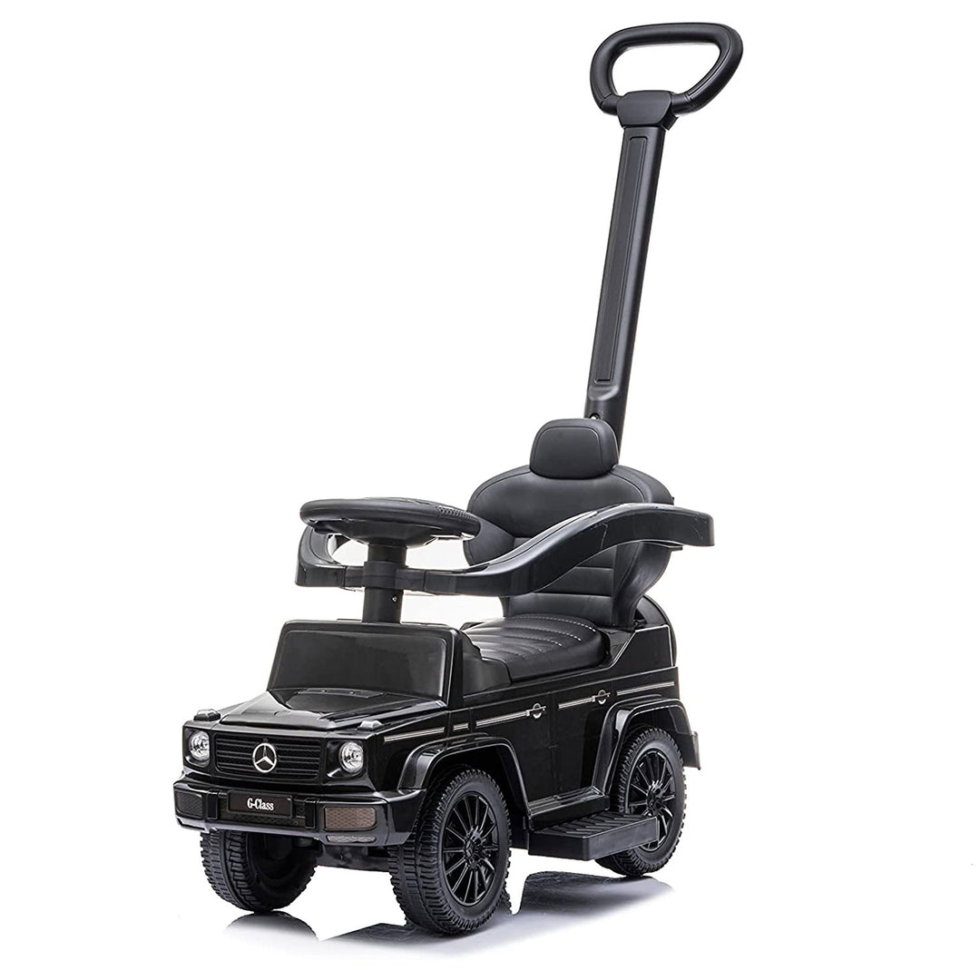 Best Ride On Cars Kids Stroller Mercedes G-Wagon 3in1 Push Car, Black(For Parts)