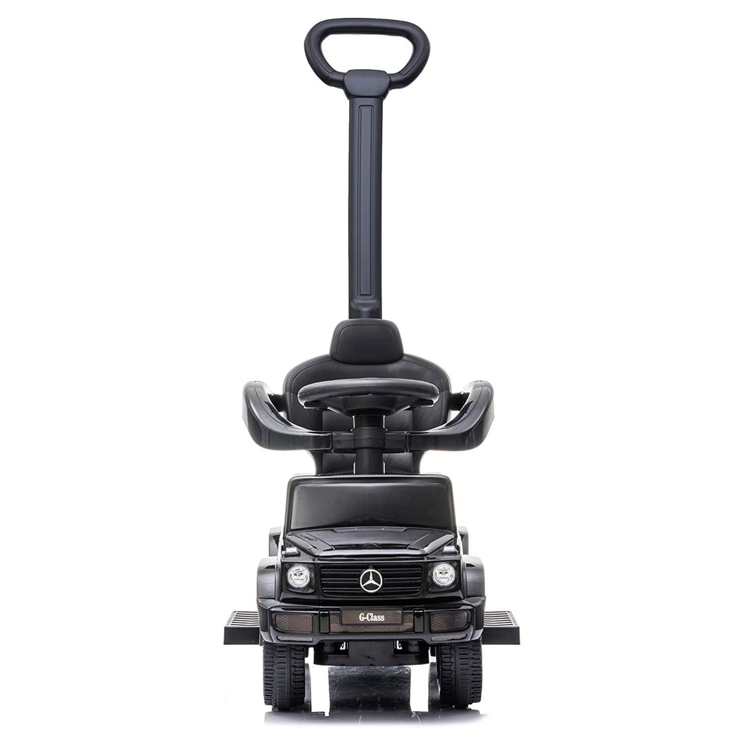 Best Ride On Cars Kids Outdoor Stroller Mercedes G-Wagon 3 in 1 Push Car, Black - VMInnovations