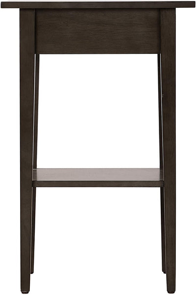 Glory Furniture Dalton 1 Drawer/1 Shelf Bedroom End Table, Smoked (Open Box)