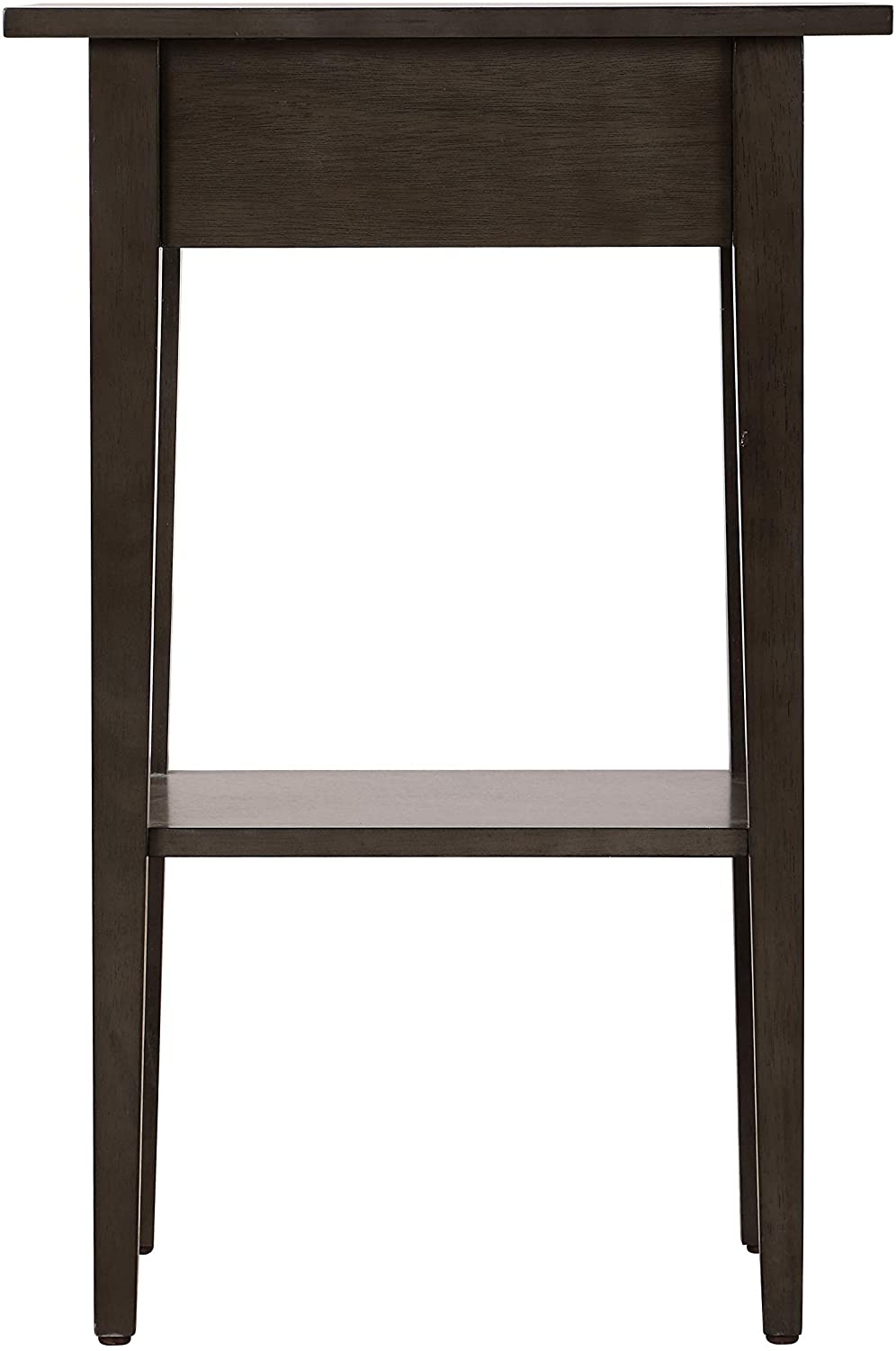 Glory Furniture Dalton 1 Drawer/1 Shelf Bedroom End Table, Smoked (Open Box)